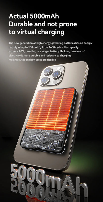 MAGNETIC 10,000MAH WIRELESS POWER BANK FOR MAGSAFE IPHONE 12–16 – FAST, SLIM, PORTABLE