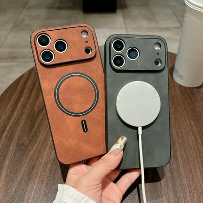 MAGNETIC LEATHER CASE FOR IPHONE 17 SERIES