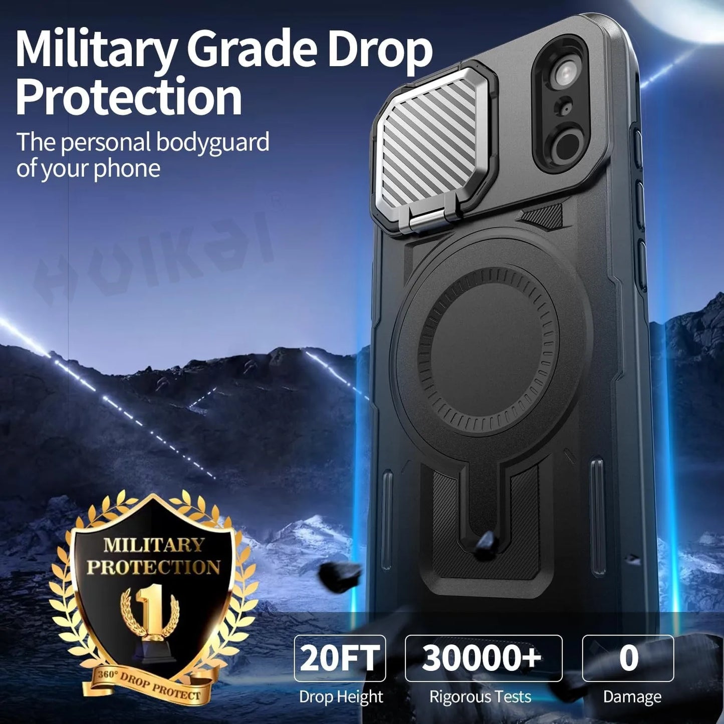 MAGSAFE ARMOR KICKSTAND CASE FOR IPHONE 17 SERIES