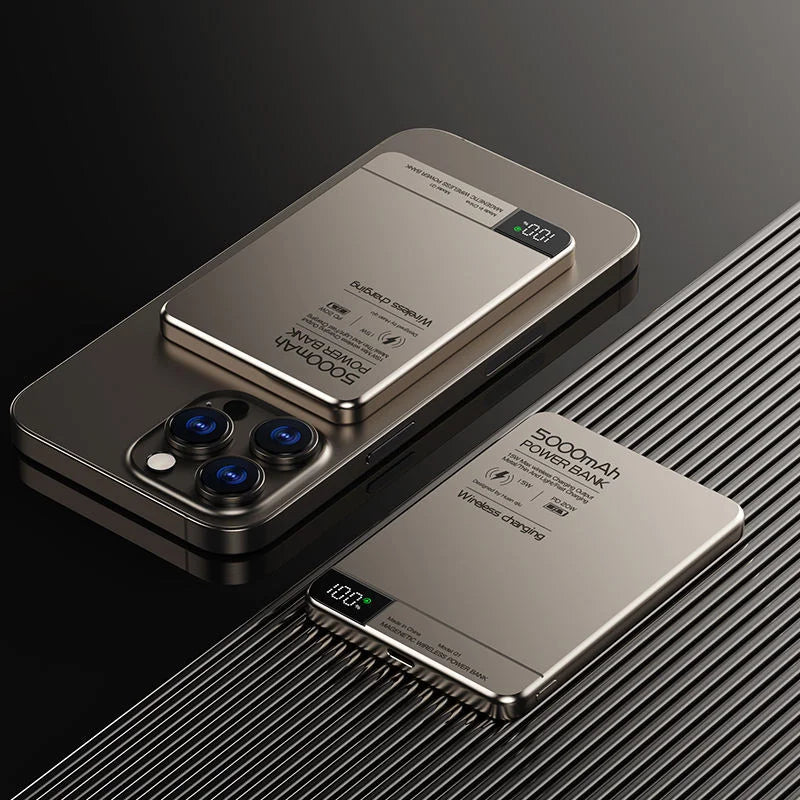 MAGNETIC 10,000MAH WIRELESS POWER BANK FOR MAGSAFE IPHONE 12–16 – FAST, SLIM, PORTABLE