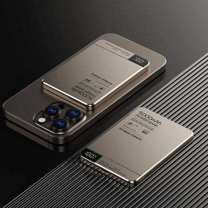 MAGNETIC 10,000MAH WIRELESS POWER BANK FOR MAGSAFE IPHONE 12–16 – FAST, SLIM, PORTABLE