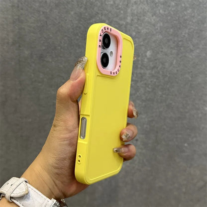 SILICONE MATTE DOUBLE COLOUR CASE FOR IPHONE 17 SERIES